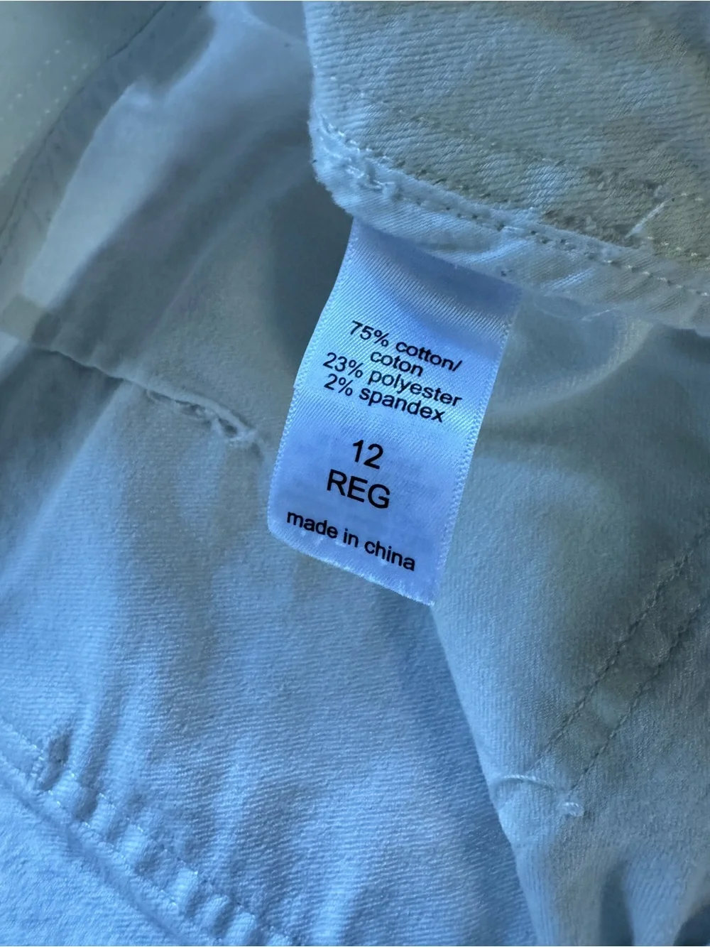 Maurices White Flare Jeans with Front Patch Pockets
